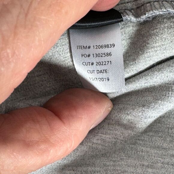 Torrid Studio Luxe Ponte Grey Plaid Lace Trim Pencil Skirt Sz 1/iX - Picture 8 of 8